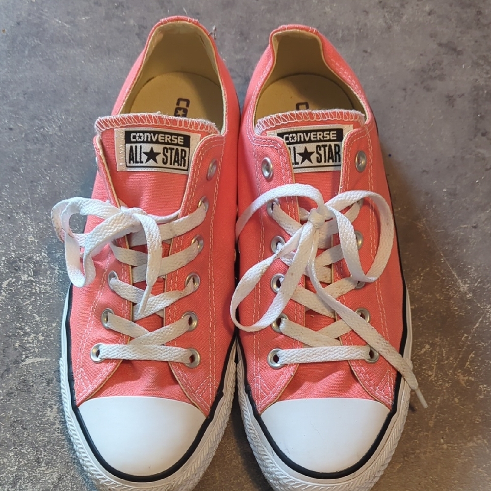 Converse All Star Coral Canvas Shoes